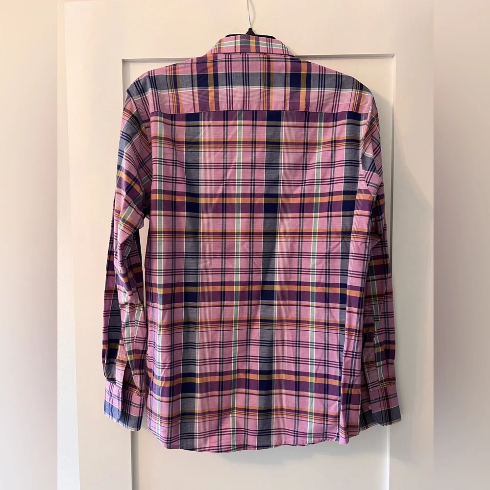 Tallia Men's Plaid Shirt Size M 15.5 - Picture 2 of 7